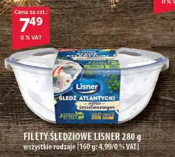 Eurocash Cash & Carry FILETY ŚLEDZIOWE LISNER 280 g oferta