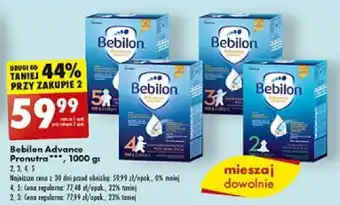 Biedronka Bebilon Advance Pronutra, 1000 g oferta