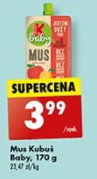 Biedronka Mus Kubuś Baby, 170 g oferta