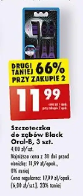 Biedronka Szczoteczka do zębów Black Oral-B, 3 szt. oferta