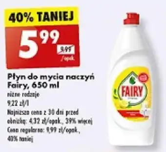 Biedronka Płyn do mycia naczyń Fairy, 650 ml oferta