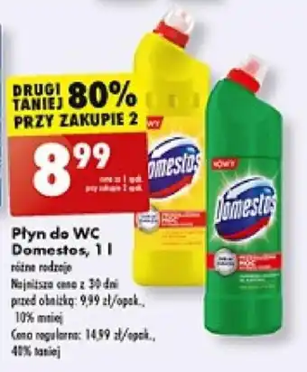 Biedronka Płyn do WC Domestos, 1 l oferta