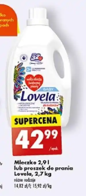 Biedronka Mleczko 2,9 l lub proszek do prania Lovela, 2,7 kg oferta