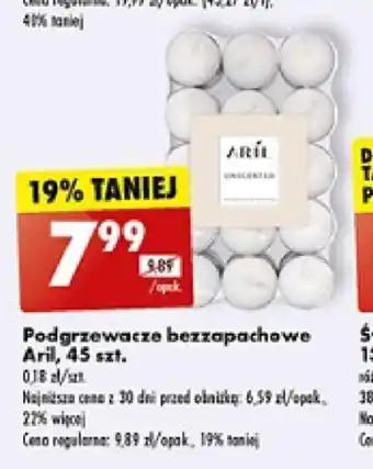 Biedronka Podgrzewacze bezzapachowe Aril, 45 szt. oferta