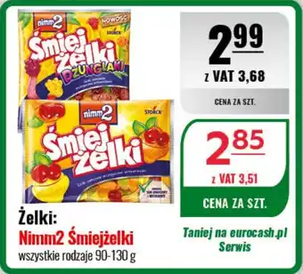 Eurocash Żelki: Nimm2 Śmiejżelki 90-130 g oferta