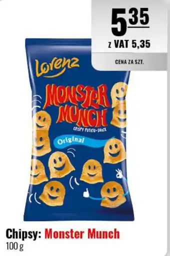 Eurocash Chipsy: Monster Munch 100 g oferta
