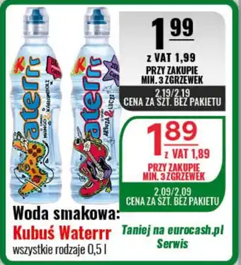 Eurocash Woda smakowa: Kubuś Waterrr 0,5 l oferta