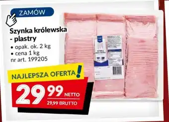 Makro Szynka królewska plastry 1 kg oferta