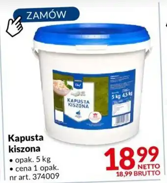 Makro Kapusta kiszona 5 kg oferta