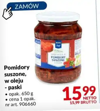 Makro Pomidory suszone, w oleju - paski 650 g oferta