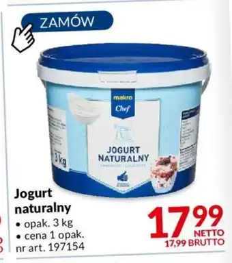 Makro Jogurt naturalny 3 kg oferta