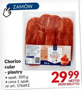 Makro Chorizo cular - plastry 500 g oferta