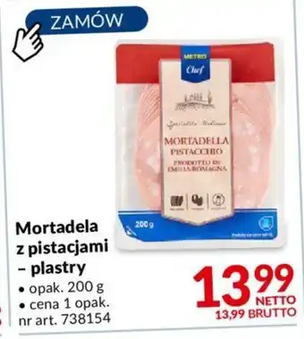 Makro Mortadela z pistacjami - plastry 200 g oferta