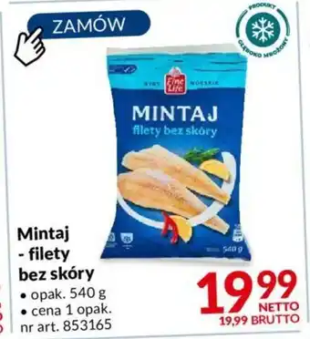 Makro Mintaj - filety bez skóry 540 g oferta