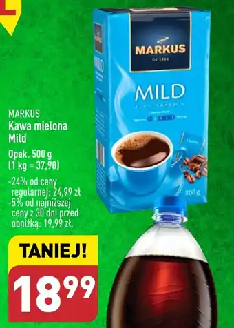 ALDI MARKUS Kawa mielona Mild 500g oferta