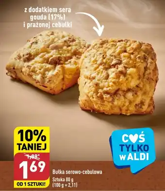 ALDI Bułka serowo cebulowa 80g oferta