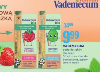 SuperPharm Vademecum pasta do zębów dla dzieci 50ml + szczoteczka bambusowa oferta