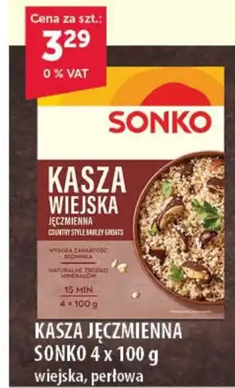 Eurocash Cash & Carry KASZA JĘCZMIENNA SONKO 4 x 100 g oferta
