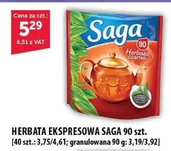 Eurocash Cash & Carry HERBATA EKSPRESOWA SAGA 90 szt. oferta