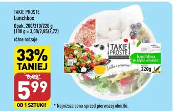 ALDI TAKIE PROSTE Lunchbox 200-210-220g oferta