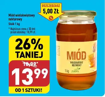 ALDI Miód wielokwiatowy nektarowy Słoik 1 kg oferta