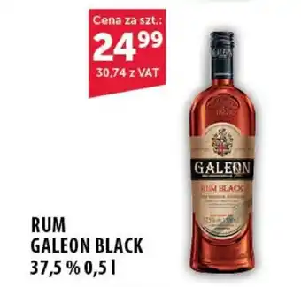 Eurocash Cash & Carry RUM GALEON BLACK 37,5% 0,5 l oferta