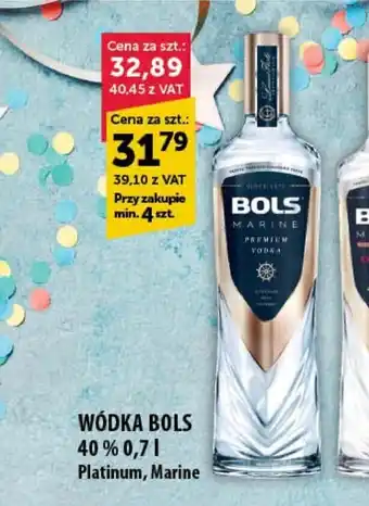 Eurocash Cash & Carry WÓDKA BOLS 40% 0,7 l oferta