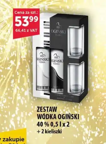 Eurocash Cash & Carry ZESTAW WÓDKA OGIŃSKI 40 % 0,5 l x 2 oferta