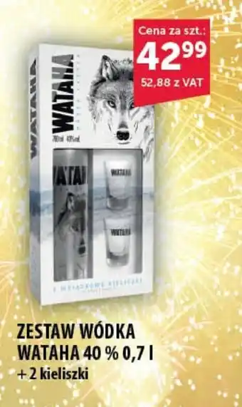 Eurocash Cash & Carry ZESTAW WÓDKA WATAHA 40 % 0,7 l oferta