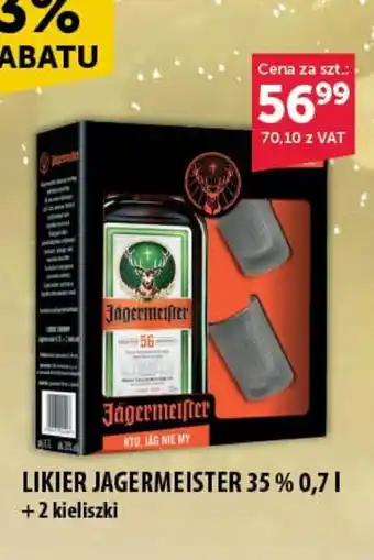 Eurocash Cash & Carry LIKIER JAGERMEISTER 35 % 0,7 l oferta