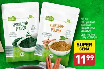 ALDI GUT BIO BIO Spirulina/ Kurkuma/ Imbir/Mleczko kokosowe 150/200g oferta