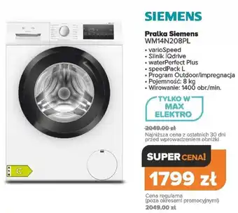 Max Elektro Pralka siemens oferta