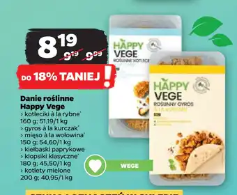 Netto Danie roślinne happy vege oferta