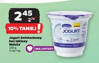 Netto Jogurt śmietankowy bez laktozy maluta oferta