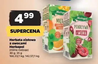 Netto Herbata ziołowa z owocami herbapol oferta