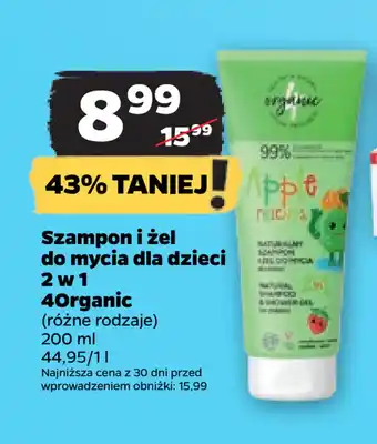 Netto Szampon i żel do mycia dla dzieci 2 w 1 4organic oferta