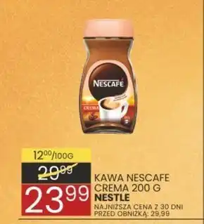 Wafelek Nescafé crema kawa rozpuszczalna 200 g oferta