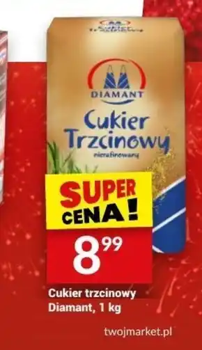 Twój Market Diamant cukier trzcinowy nierafinowany 1 kg oferta
