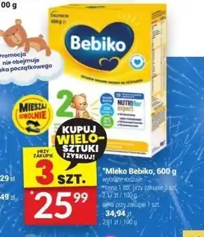 Twój Market Bebiko 2 mleko następne dla niemowląt powyżej 6. miesiąca życia 600 g oferta