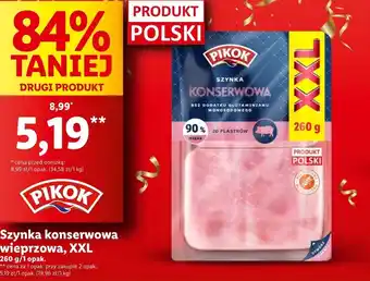 Lidl Szynka pikok oferta