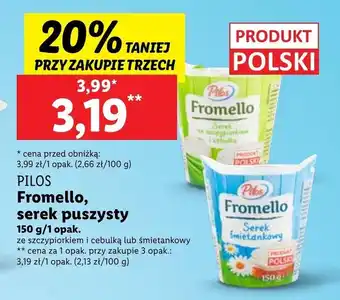 Lidl Serek śmietankowy pilos oferta