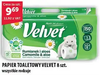 Eurocash Cash & Carry PAPIER TOALETOWY VELVET 8 szt. oferta