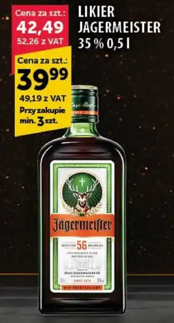 Eurocash Cash & Carry LIKIER JAGERMEISTER 35 % 0,5 L oferta