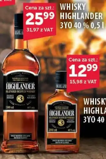 Eurocash Cash & Carry WHISKY HIGHLANDER 3Y0 40 % 0,5 L oferta