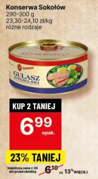 Delikatesy Centrum Konserwa Sokołów 290-300 g oferta