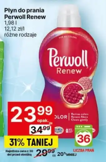 Delikatesy Centrum Płyn do prania Perwoll Renew 1,98 l oferta