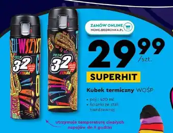 Biedronka Kubek termiczny WOŚP oferta