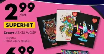 Biedronka Zeszyt A5/32 WOŚP oferta