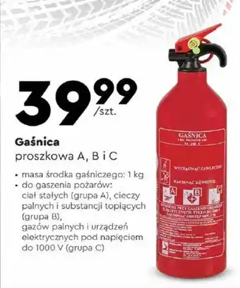 Biedronka Gaśnica proszkowa A, B i C oferta