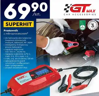 Biedronka GTMAX Prostownik z mikroprocesorem oferta